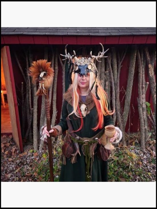 Viking Troll Cross Belt Long Rope Knotted Belt Norse Witch Waist Belt main image 6